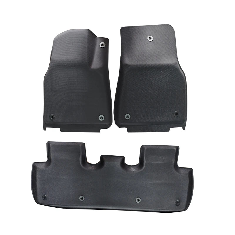 Suitable for Tesla 2021-2024 Model Y Meniscus XPE Floor Mats (Right-Hand Drive, Large Panel with Pedals) Automotive Floor Mats