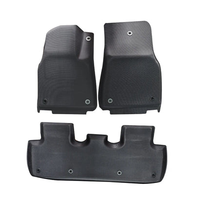 Suitable for Tesla 2021-2024 Model Y Meniscus XPE Floor Mats (Right-Hand Drive, Large Panel with Pedals) Automotive Floor Mats