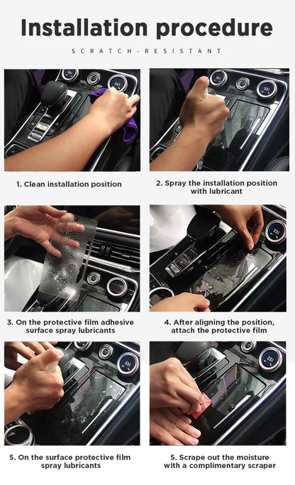 For CHERY TIGGO 8 PHEV 2025 Car Panel Film Dashboard Protective Sticker Interior Anti-Scratch Film Cover Accessories