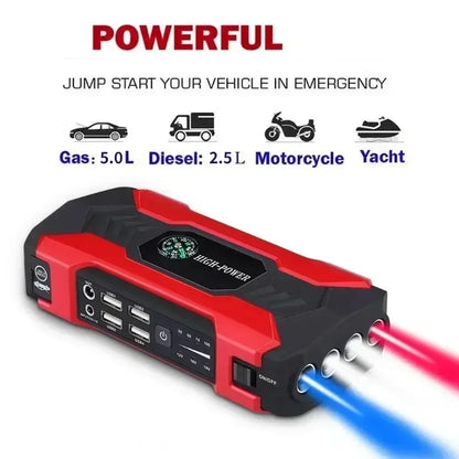 99800mAh Car Jump Starter 3000A Starting Device Portable Power Bank Battery Starter Launcher For Car Booster Articles