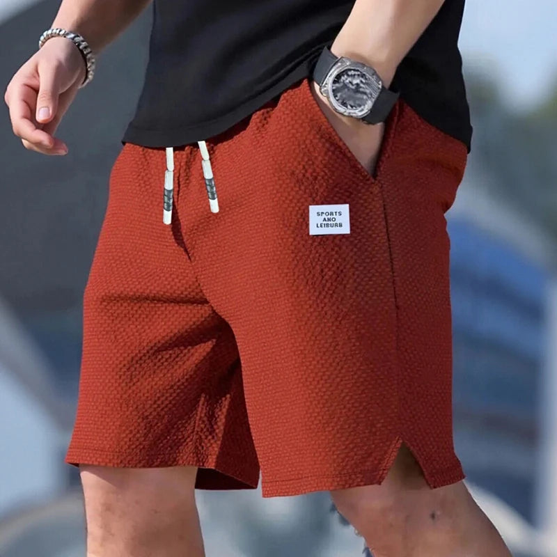3-Pack, Men's Shorts, Men's Casual Pants, Men's Beach Shorts, Men's Sports Shorts, New Fashionable Textured Fabric, Breathable Pants, Suitable for Daily Casual Wear and Sports