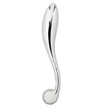 Stainless Steel Double Dildo G Spot Anal Beads Butt Plug Metal Fake Dildo Anal Plug Sex Toys For Male Female