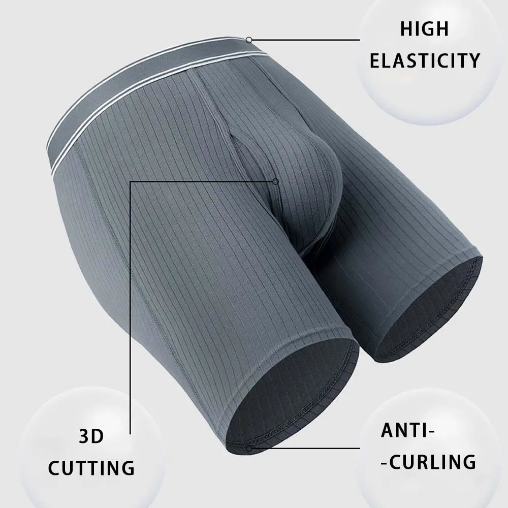 3/4Pcs Boxer man Comfortable Men's briefs Long Boxers For Man Underwear 3D Cutting U Pouch Design Men's underpants