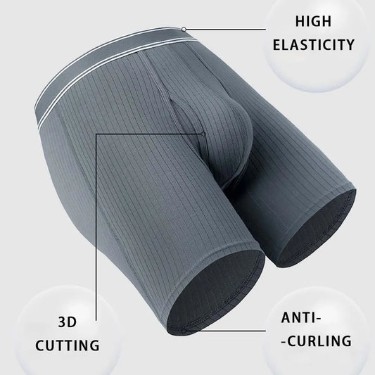 3/4Pcs Boxer man Comfortable Men's briefs Long Boxers For Man Underwear 3D Cutting U Pouch Design Men's underpants