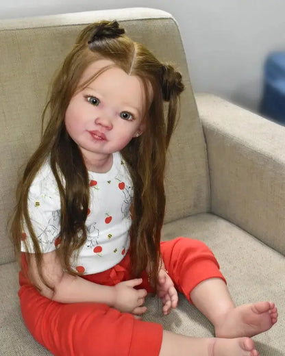 NPK 32Inch 81CM Huge Size Unpainted Unassembled Reborn Leonie Toddler Baby DIY Doll Kit with Body and Eye