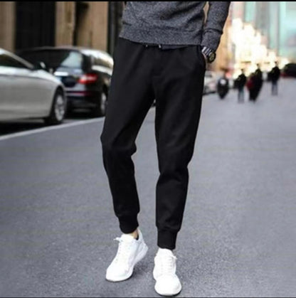 Men's Outdoor Windproof Warm down Trousers Thick Winter Business Casual Pants Long Outerwear Stylish plus Size White