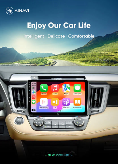 Ainavi Car Radio For Toyota RAV4 2012 2013 2015 2016 2017 2018 2019 XA40 Carplay Android Auto Car Multimedia HDMI DSP 48EQ 2 DIN
