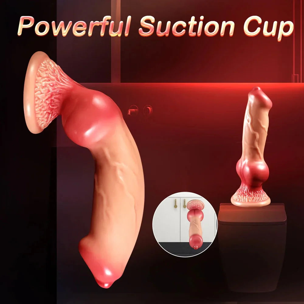 Huge Animal Dildo Anal Plug Sex Toy for Men Women Adult Supplies Large Butt Plug Dog Dildos with Suction Cup Vaginal Masturbator