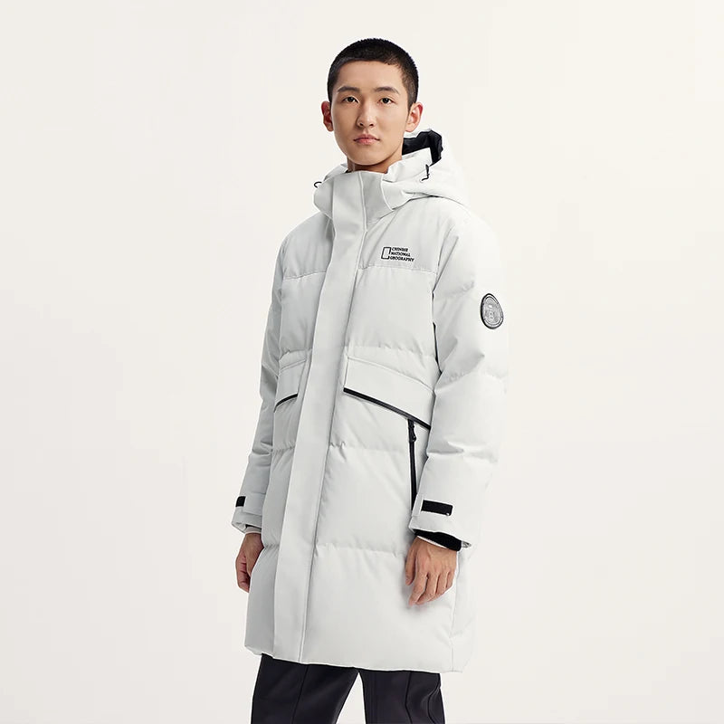 Semir Down Jacket Men Long Length 2024 New Winter Outerwear Waterproof and Warm Outdoor Travel Outerwear