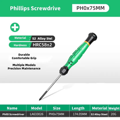 LAOA 1pcs precision screwdriver SL1.0-4.0 screwdriver phillips mini screwdriver phillips screwdriver plum blossom T5-T20