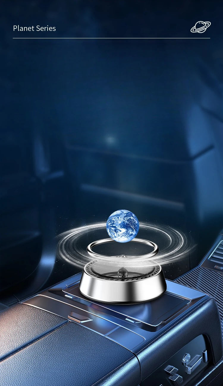 Cross-border solar creative planet console car ornaments car perfume long-lasting fragrance car aroma diffuser