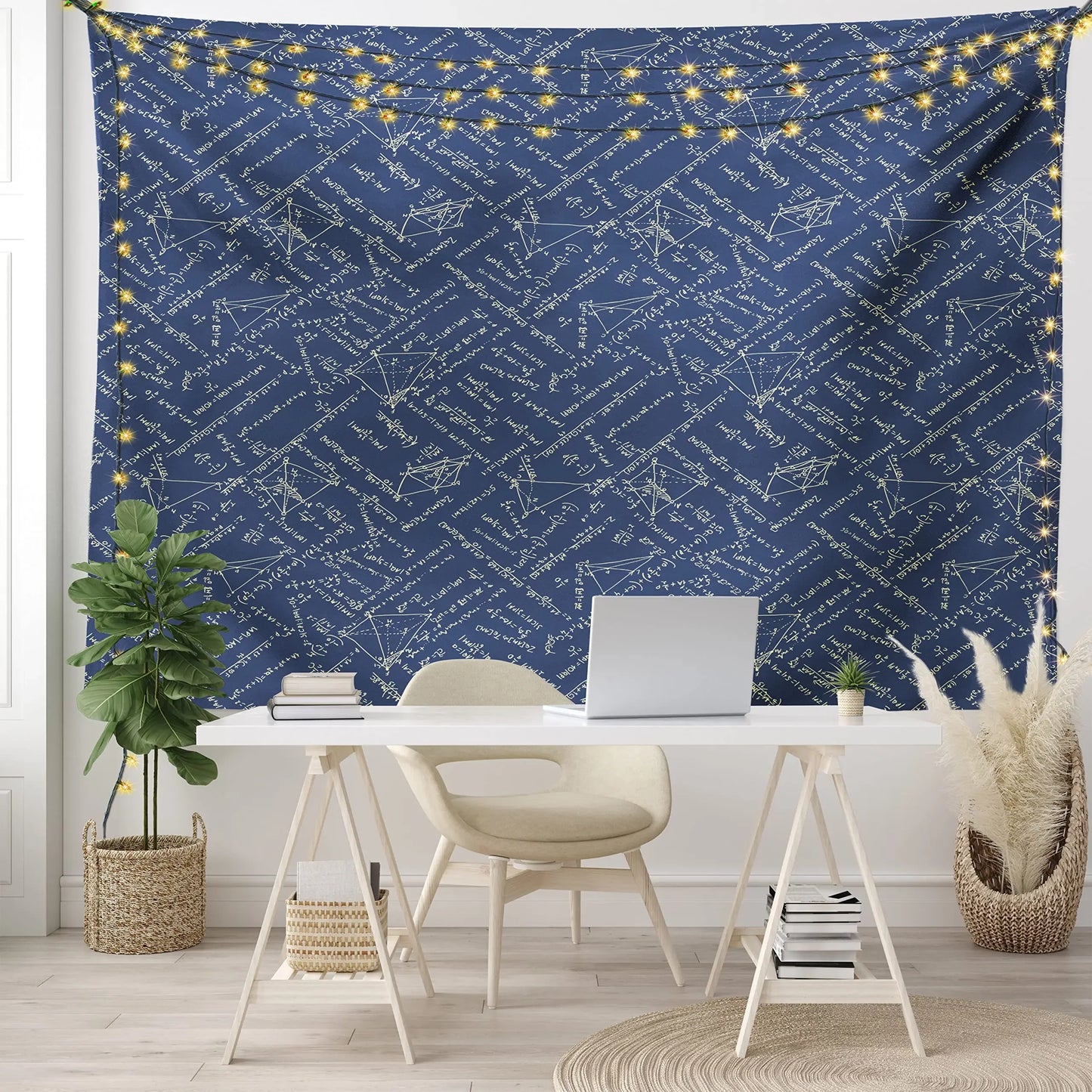 Math Equation Tapestry Mathematics Formula Tapestries for Kids Boys Girls Students Educational Wall Hangings Child Room Decor