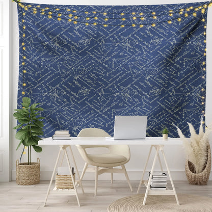 Math Equation Tapestry Mathematics Formula Tapestries for Kids Boys Girls Students Educational Wall Hangings Child Room Decor