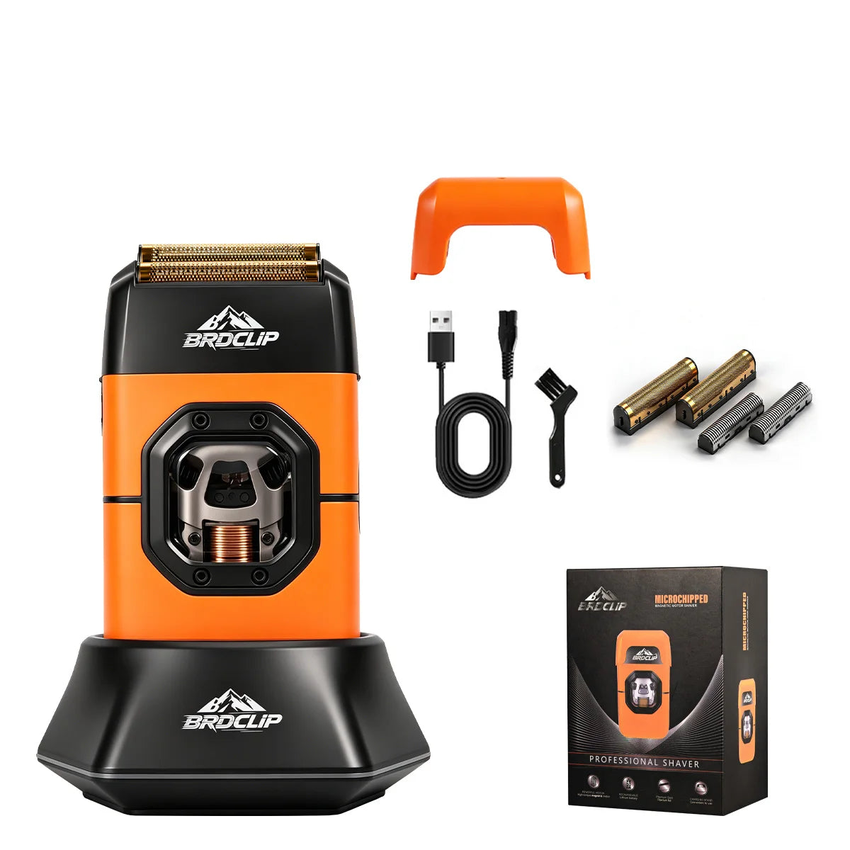 New Professional BRDCLIP Salon Barber Kit vector motor Hair Clipper 7800-13000RPM Trimmer 8000-13000RPM Metal body 2603 Shaver