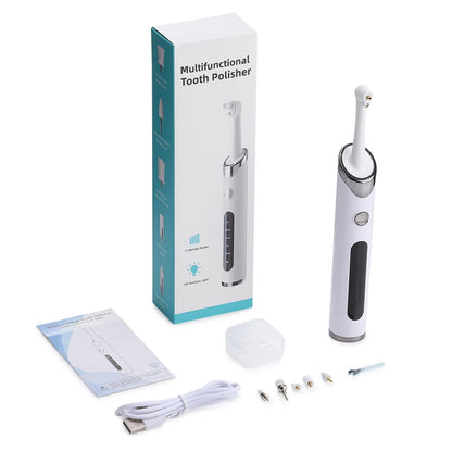 Ultrasonic Dental Scaler for Teeth Plaque Tartar Remover 5 Modes LED Light Household Teeth Cleaning Tool Dental Cleaner