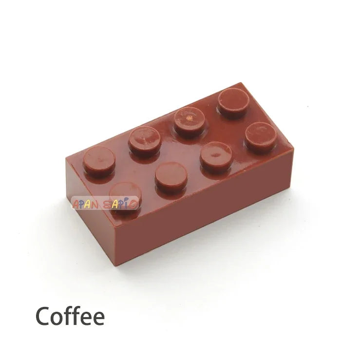 300pcs 2x4 Dot DIY Building Blocks Thick Figures Bricks Educational Creative Size Compatible With 3001 Plastic Toys for Children