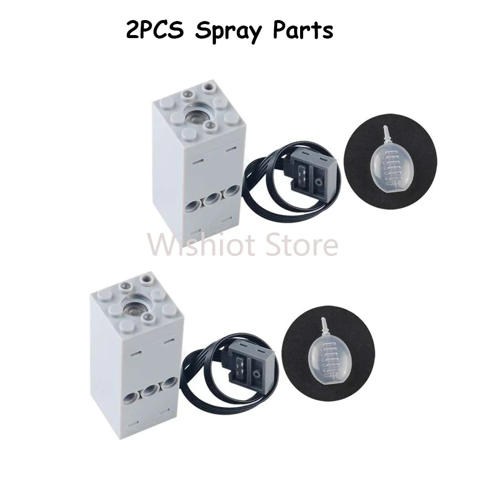 Technical Light Spray Parts Mould King Fogger Legoeds-Compatible Building Blocks MOC Supercar Retro Steam Train Chimney Smoke