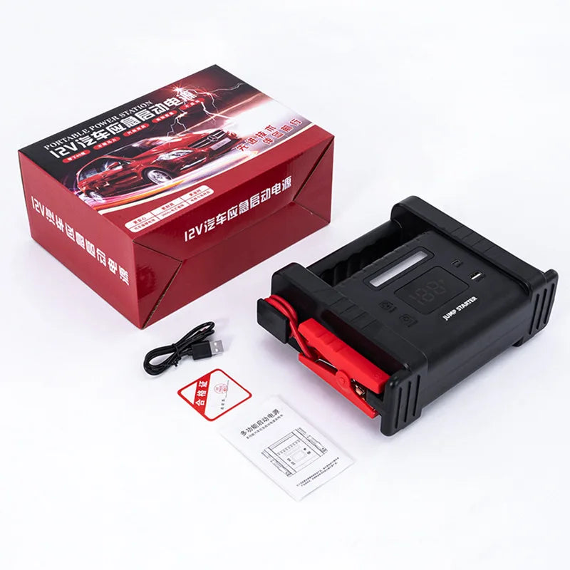 Emergency Power Supply for Car Jump Starter 12V Portable Battery Booster Pack for Dead Car Battery Emergency Starting Power