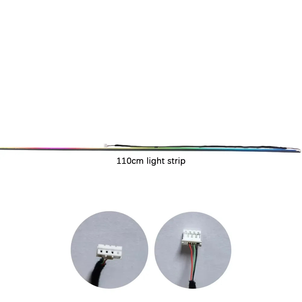 Dual Zone Full Colors LED Ambient Light Accessories Symphony Streamer 3wires 3pins Main control box speakers 35/75/110cm strips