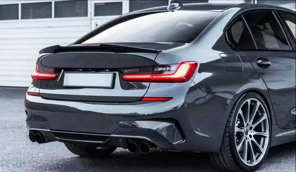 XVIP Car M4 Style Roof Spoiler Glossy Black Wings For BMW 3 Series G20 G28 2019-2022 330i 330e Sedan ABS Ducktail Trunk Spoilers