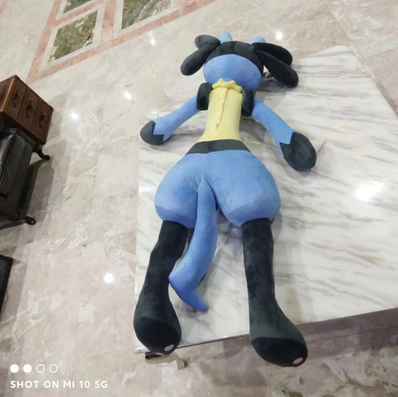 180cm/100cm Large Big Size Pokemon LucaRio Plush Leather Shell Anime Plush Stuffed Doll Super Big Plushies Pillow Holiday Gift