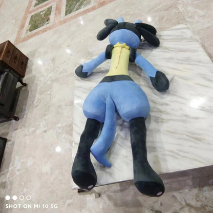 180cm/100cm Large Big Size Pokemon LucaRio Plush Leather Shell Anime Plush Stuffed Doll Super Big Plushies Pillow Holiday Gift