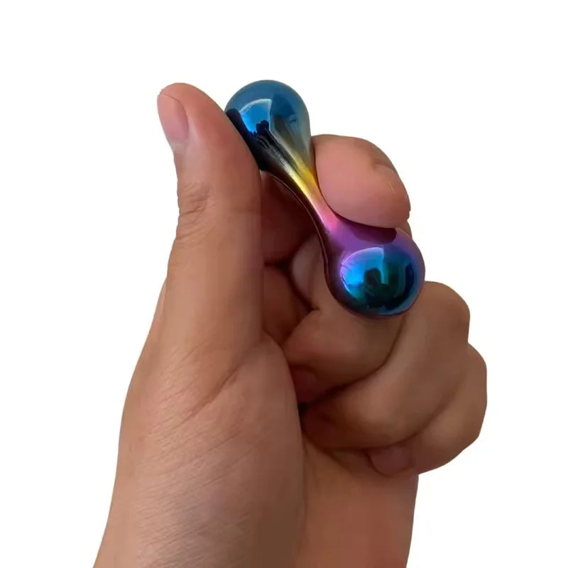 Funny Titanium Alloy Begleri Spinner Adult Fidget Toy Stress Relief Knucklebone Metal Finger Spinners Rotating Tabletop Gadgets