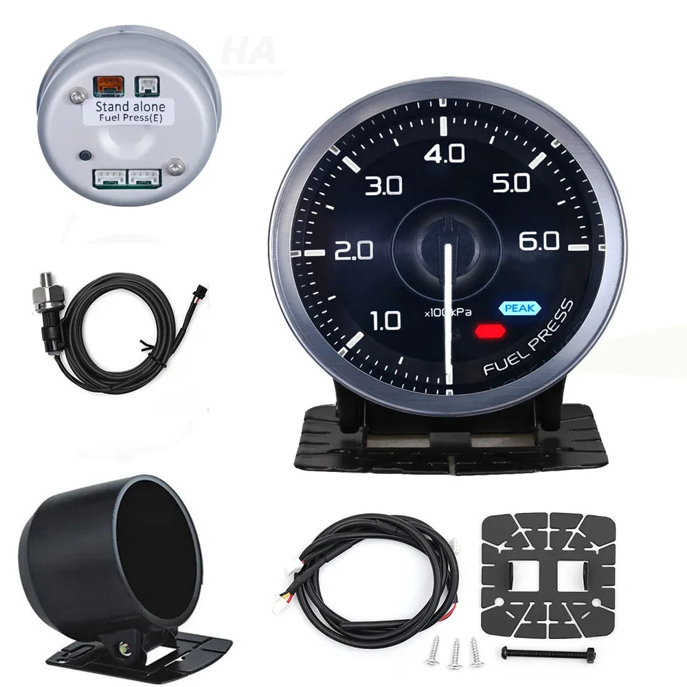 HA Accessories 60mm Auto Gauge Meter 7Color Def i Advance A1 Oil Pressure Turbo Boost EGT Exhaust Temp Tachometer Water Oil Temp
