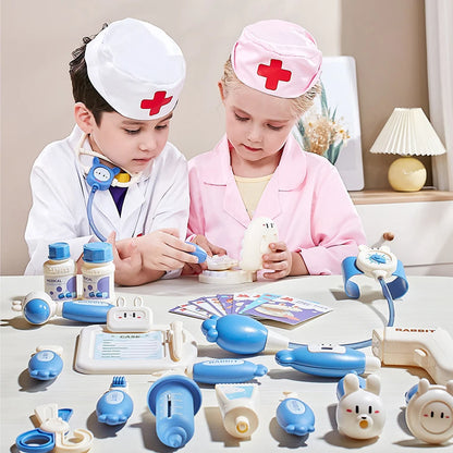 Family Role Play Doctor Kit – Medical Toys for Kids with Stethoscope, Glasses & Tools, Fun Pretend Play Gift