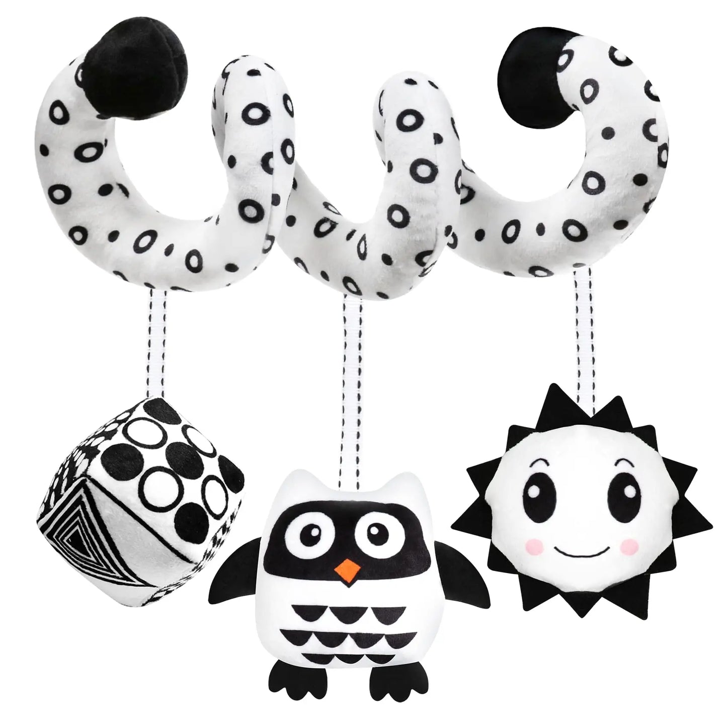 Sensory Baby Plush Rattle Toys Stroller Musical Mobile Hanging Toys Baby Rattles Mobiles Babies Newborns Games Toy 0 6 12 Months
