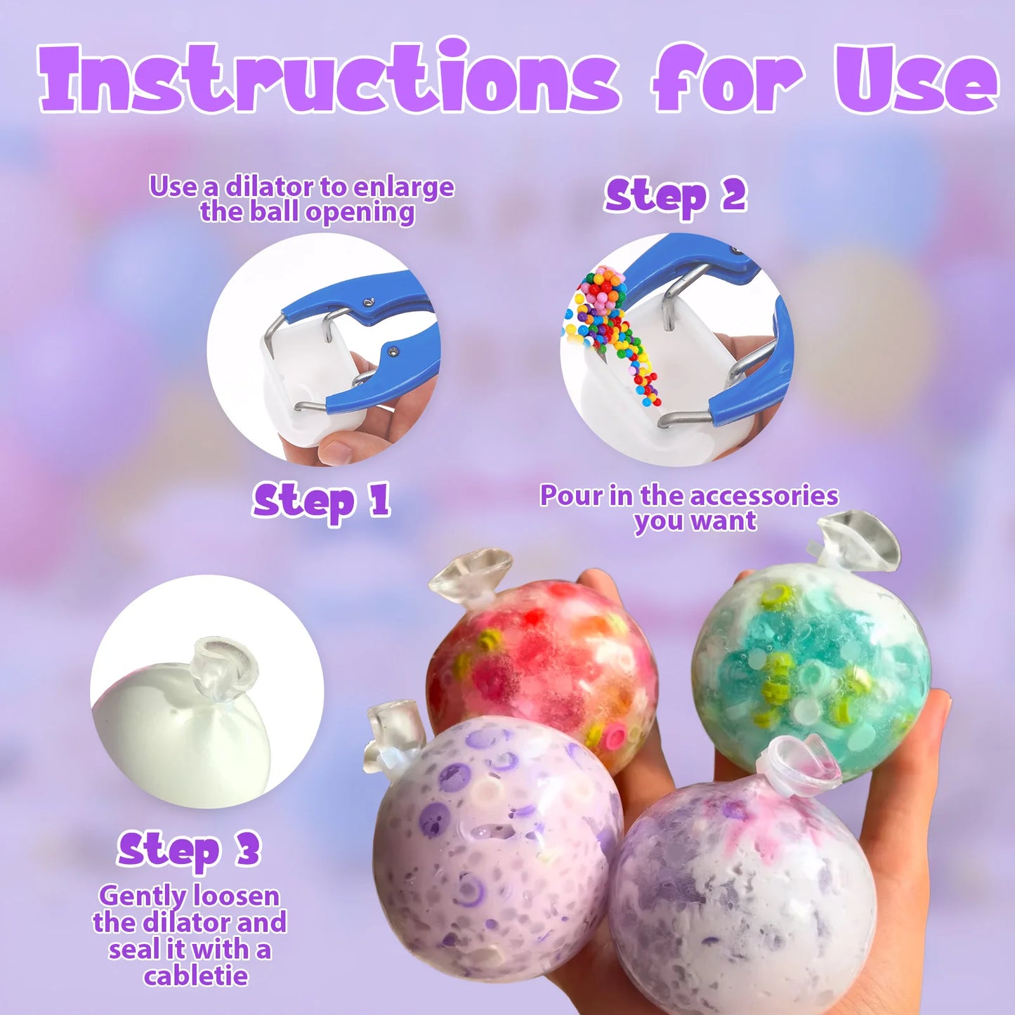 DIY Handmade Empty Ball Shell For Handmade Toy Soft Slow Rebound Design Creative Stress Relief Ball Making Kit Relaxation Toys