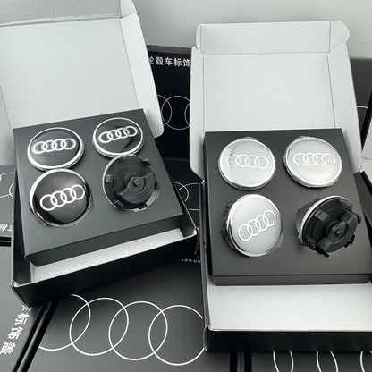 Car Floating 4pcs 60/61/68/69mm Wheel Hub Caps Hubcap Badge Styling For Audi B5 B6 B7 B8 A3 8P 8V 8L A5 A6 C6 C5 C7 A1 A7 A8 Q