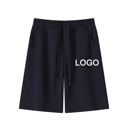 Customized Printed 60% Cotton Five-Quarter Pants Men Fashion Training Running Breathable Short Pants Women Casual Sport Shorts