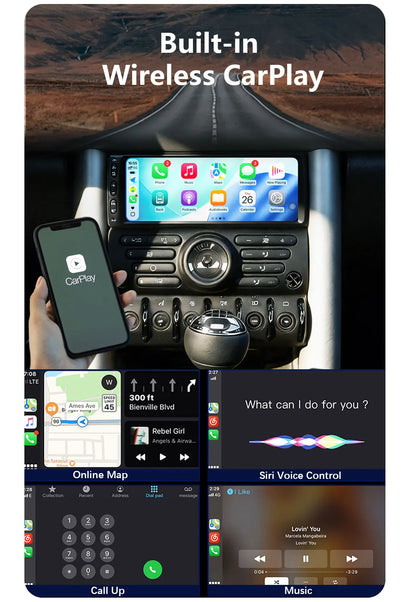 CHSTEK Android 14 Car Radio Stereo For BMW Mini Cooper S R50 R52 R53 2004-2007 Carplay Multimedia Player GPS WIFI 4G Autoradio