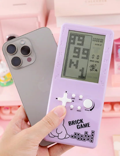 1/2/3PCS Cartoon Brick Game Handheld Console Big Size Retro Russian Block Game Portable Toy For Children Party Favor Present