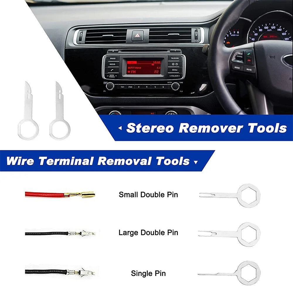 5/11/19Pcs Car Trim Removal Tool Set Clip Pliers Fastener Remover Stereo Removal Hand-held Disassembly Tools