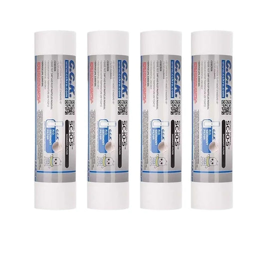 4Pcs 5 Micron 10"x2.5" Sediment Filter Compatible with P5, AP110, WHKF-GD05 & Well Water RO Units