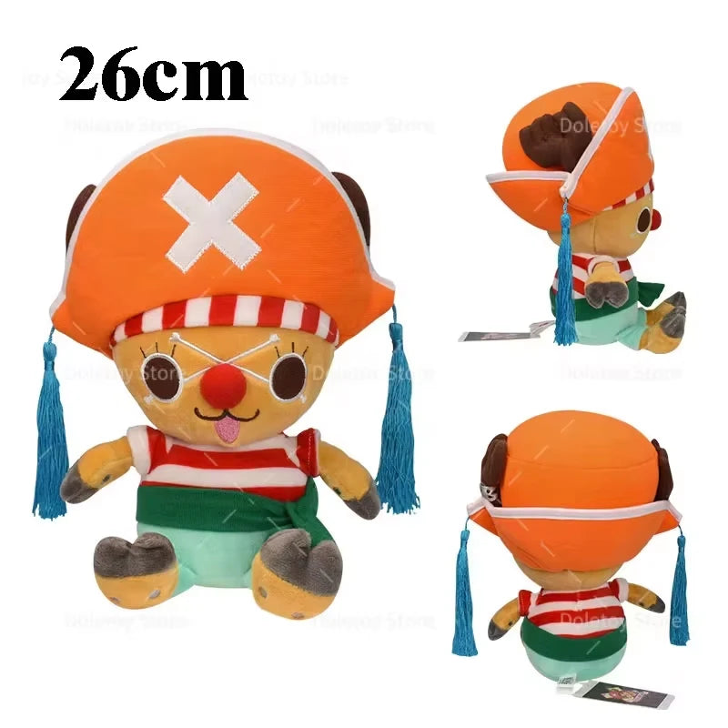 New Original One Piece Plush Luffy Chopper 30cm Cute Face Tony Tony Chopper Stuffed Anime Doll Toy Birthday Gift