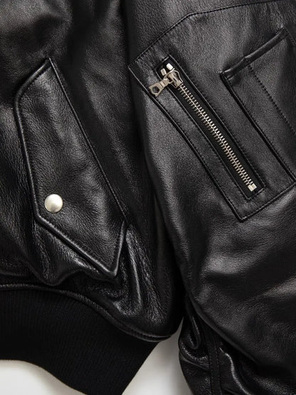 Mauroicardi Autumn Cool Handsome Black Thickened Warm Pu Leather Bomber Jacket Men Zipper Luxury Designer American Clothes 2025