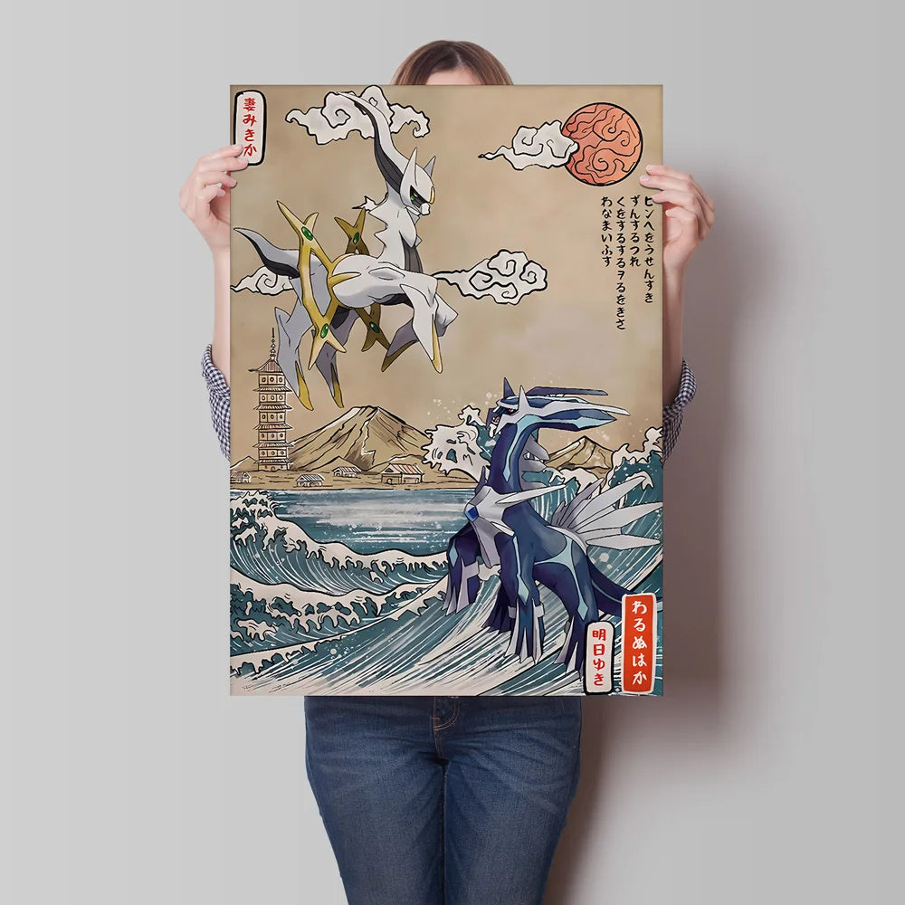 Classic Canvas Hd Prints Poster Pokemon Charizard Blastoise Cartoon Character High Quality Home Living Room Mural Decorative