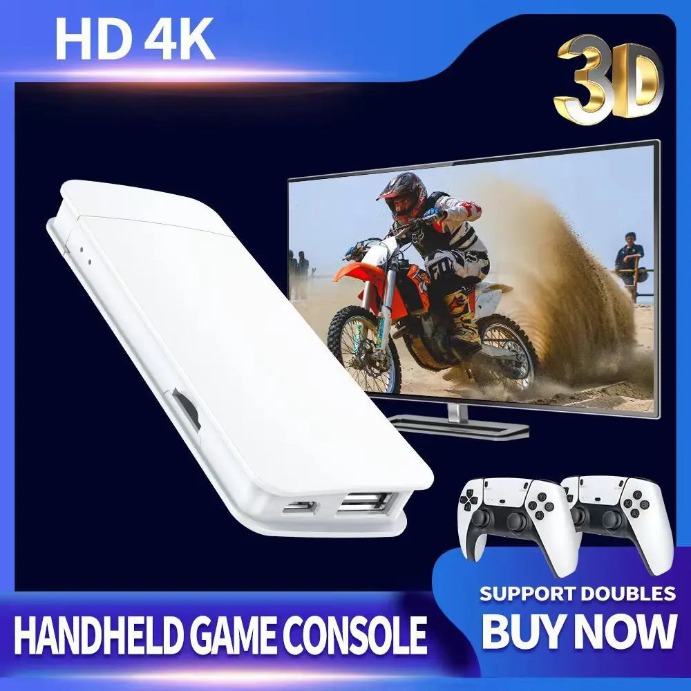 M15 4K game console home mini video game 64G retro console 128G player HD video game stick 2.4G dual wireless control PS1 gift