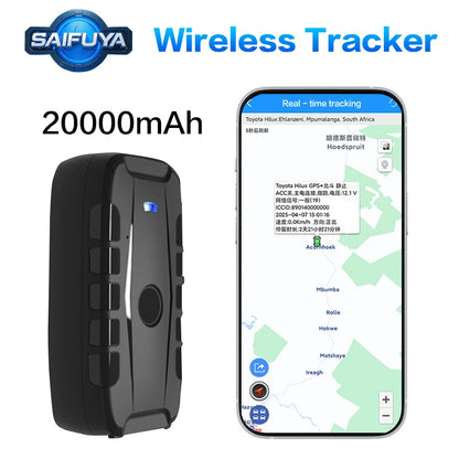 4g Wireless Vehicle Gps Tracking Device, No Installation Required, 20000Mah Battery, 100 Days of Operation, Free App