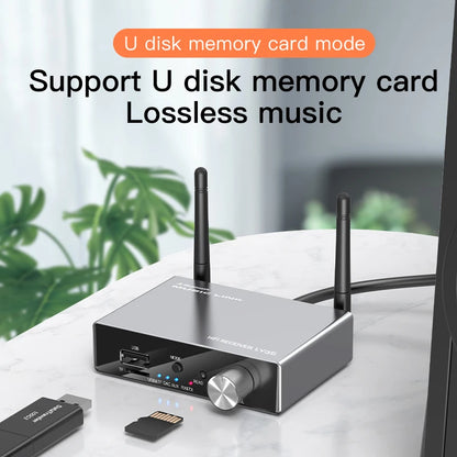 6 IN 1 DAC Bluetooth 5.3 Receiver Transmitter Optical Coaxial AUX RCA USB TF Wireless Audio Adapter Digital to Analog Converter
