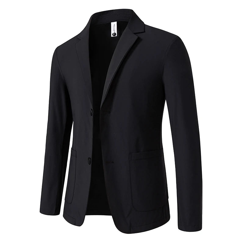 2026 New Summer Sunscreen Jacket for Men's Fattened Plus Size Fat Man Business Casual Suit Men's Top Single Piece