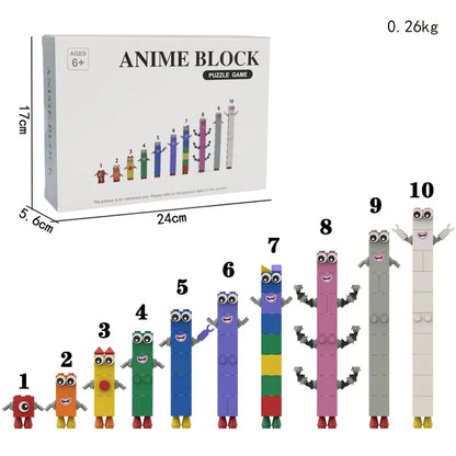 10 in 1 1Sets block figurine Cartoon Anime No. Building Blocks Figures Dolls Toys 6 Small Square People Game Model