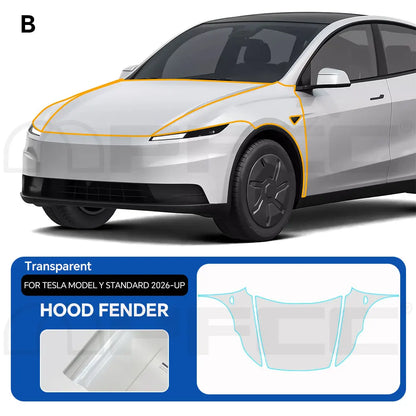 For Tesla Model Y Standard 2026 Clear Vinyl Wrap TPU PPF 8.5Mil Pre-Cut Paint Protection Film Full Vehicle Anti-Scratch Kit