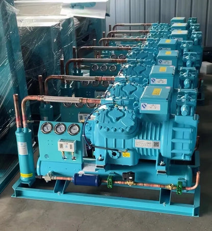 New Walk-In Freezer Condensing Unit with Energy-Saving Compressor Motor Automatic Hotel Refrigeration Systems