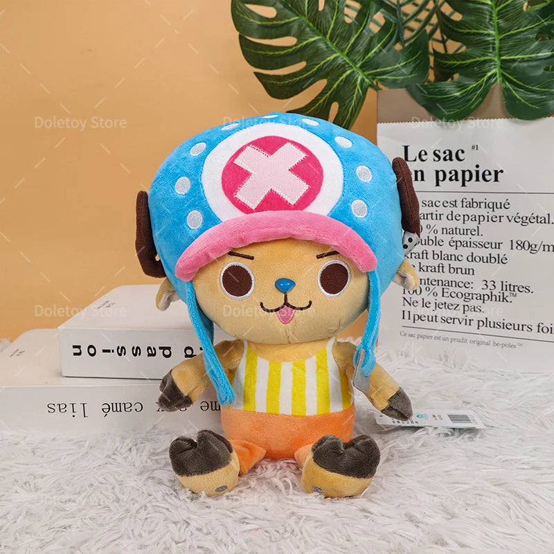 New Original One Piece Plush Luffy Chopper 30cm Cute Face Tony Tony Chopper Stuffed Anime Doll Toy Birthday Gift