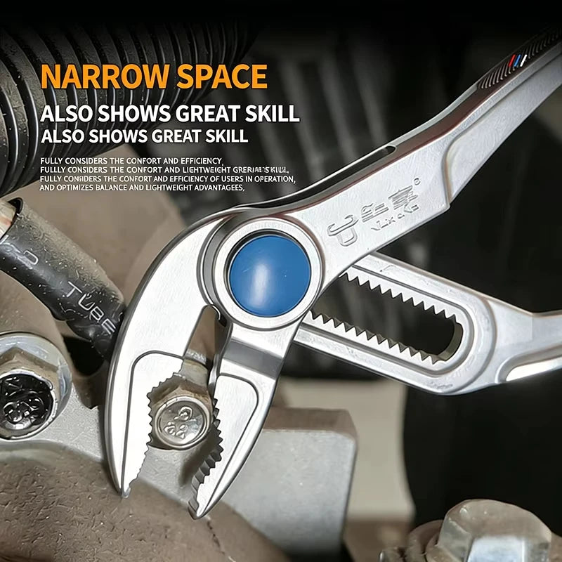 Mini Water Pump Pliers Universal Wrench High Hardness Multifunctional Adjustable Plumbing Pipe Wrench Portable Hand Tool