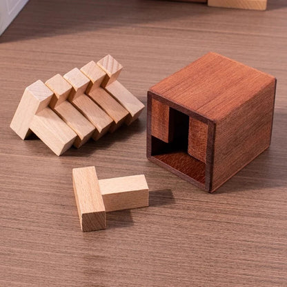 High Difficulty Six T Puzzle In A Box Brain Teaser IQ Test Toys Educational Mind Games Creative Gifts Rompecabezas Adultos